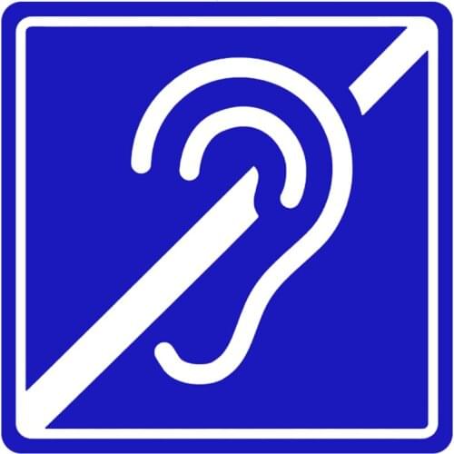 Fuzhen Boutique Decals Exterior Accessories Creativity Vinyl Decal Deaf Driver Sign Car Sticker Decors on Bumper Window Laptop