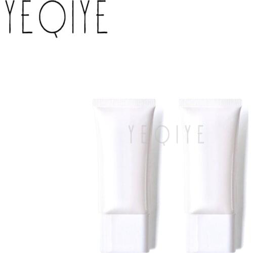 【10PCS】50ml Pearl White Plastic Cosmetic Soft Tube 50g Facial Cleanser Hand Cream Lotion Packing Squeeze Tube Bottles