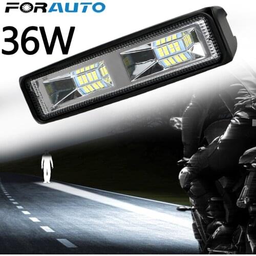 FORAUTO 36W 12-24V Offroad Working Light For Auto Motorcycle Truck Boat Tractor Trailer Spotlight LED Work Light LED Headlights