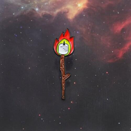 Classic Witch Image Brooch Basic Witch with Phone and Flower Crown Enamel Pin Denim Backpack T-shirt Badge Halloween Punk Gifts