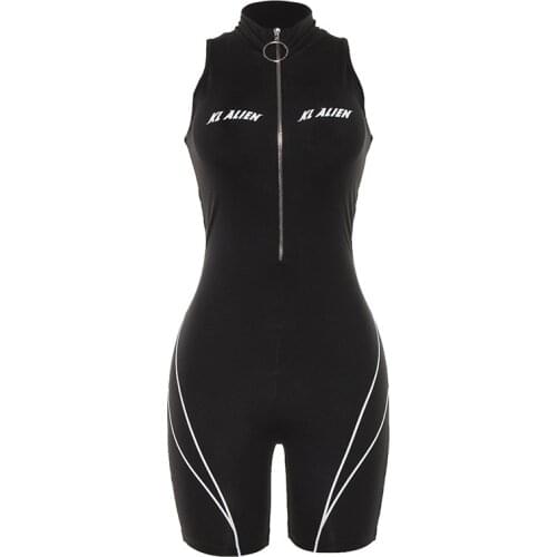 Sexy Sleeveless High-necked Print Jumpsuit for Womens Wear 2021