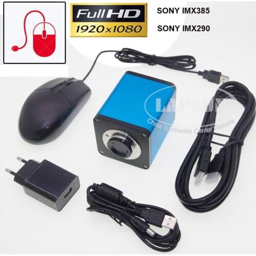 Lapsun 1080P 60FPS SONY Sensor IMX290 / IMX185 HDMI Industrial Lab Microscope Camera USB DISC Picture Video Measurement Measure