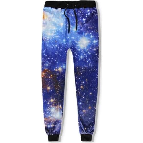 2020 Fashion Unisex Space Galaxy Sweat Pants Men Women Autumn Winter Joggers Starry Sky 3D Print Casual Hip Hop Harem Trousers