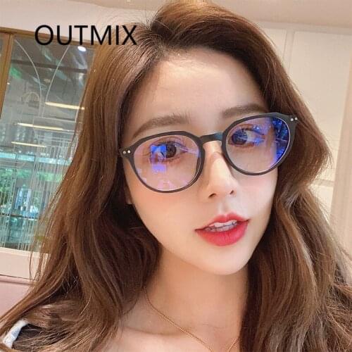 New Anti-Blue Light Vintage Polygon Frames Reading Glasses Clear Lens Computer Eyeglasses Fashion Unisex Classic UV400 Myopia