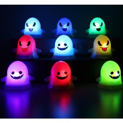 Ghost Light Halloween Cute mini specter led light Halloween Decoration outdoor hanging ornaments Halloween Decorations for home