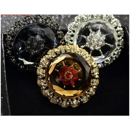 Luxury buttons luxury rhinestone buttons cashmere wool coat mink button clothing buttons