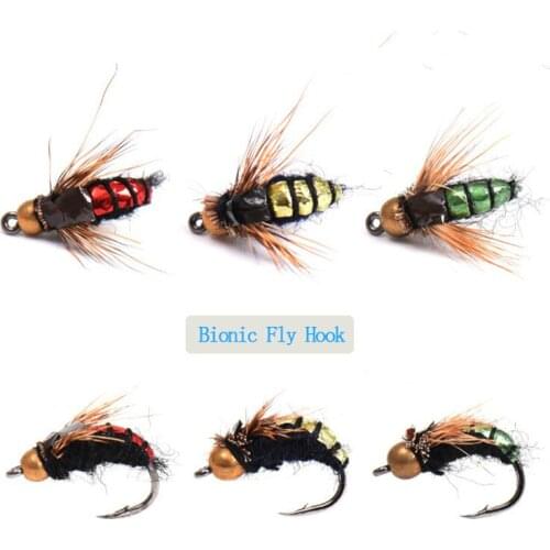 RQNQ 3pcs New Bionic Fly Hook Hand-tied Portable Fishing Bait Kit Used For Trout Freshwater And Saltwater Outdoor Fishing