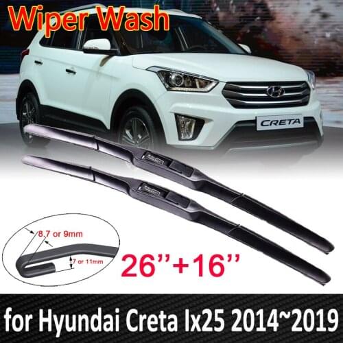 Car Wiper Blade for Hyundai Creta Ix25 2014~2019 2015 2016 2017 Wiper Blade Car Accessories Front Windscreen Windshield Wipers