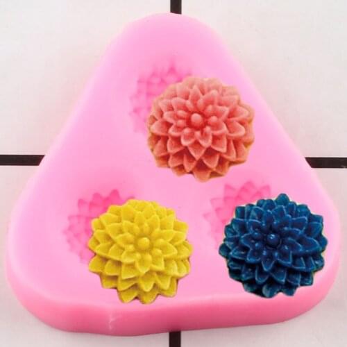 Flower Silicone Mold Cake Border Fondant Molds DIY Party Cake Decorating Tools Chocolate Gumpste Mould Resin Candy Clay Moulds