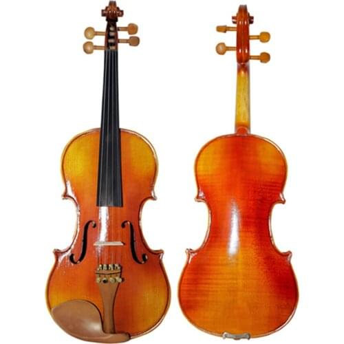 Natural Stripes Maple Violin Beginner Hand-craft Violino 4/4 Full Size Musical Instrument violon with Accessories Bow Case