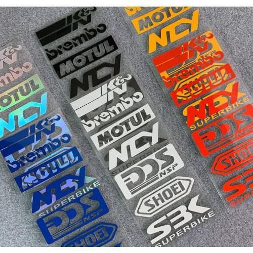 1 Set Reflective Motorcycle Side Strip Bike Helmet Sticker Car Styling Vinyl Decal For YAMAHA Honda KTM Kawasaki New Arrvial