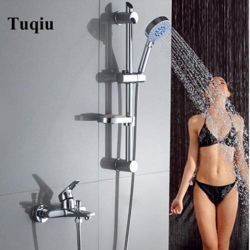 Vidric Bathtub Faucets chrome Bathroom Tub Mixer Faucet New Ceramic Style Hand held Bathtub Faucet Wall Mounted Shower Faucets