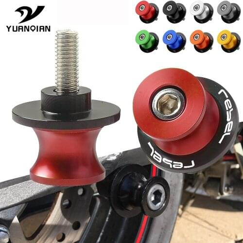 Motorcycle Stand Screws 6mm 8mm 10mm CNC Motorbike Swingarm Spools Slider Stand Screws For Honda Rebel 500 250 2005-2015 2014