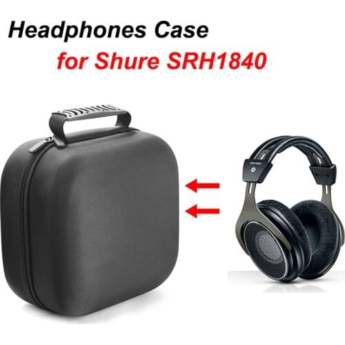 Protective Headphone Case for Shure SRH1840 Large Headset Headphone Case Pouch Carrying Headphones Case Pouch