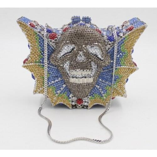 2017 Women gold Rhinestone Evening Clutch Bag Ladies Day Clutch Purse Chain Handbag Bridal Wedding lady Party Bag Bolsa Mujer