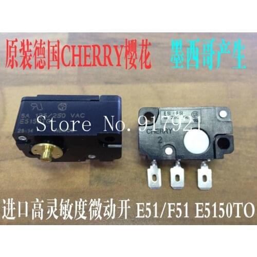 [ZOB] The German CHERRY cherry E51/F51 E5150TO E5150T0 imported high sensitivity micro switch 6A250V coin --10PCS/LOT