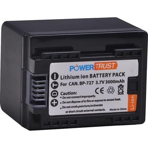 1PC 3000mAh BP-727+ BP-727 Fully decoded Camera Battery For Canon HF R306 M506 R32 R48 R38 M52 M56 M60 R36 R46 R68