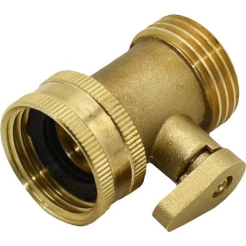 Female 3/4 to the 3/4 male brass garden tap 1-way Irrigation valve copper metal threaded water pipe connectors adapter 1 pcs