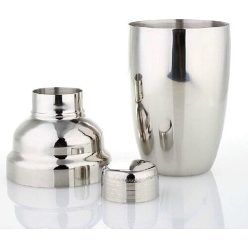 1Pcs New Arrive Stainless Steel Cocktail Mixer Boston Style Cocktail Shaker Wine Martini Drinking Shaker For Party Bar Tool