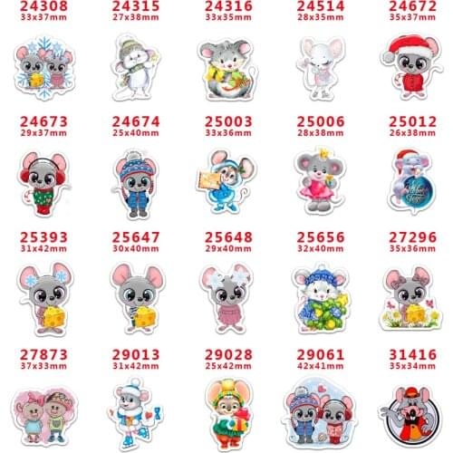 10 Pcs Cartoon Planar Resin Cabochons PR24308