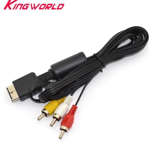 100pcs High Quality Audio Video AV Cable 3 RCA TV Lead for Playstion PS2 For Sony for PS3