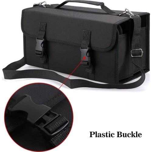 120 Holes Marker Pencil Case School Big Art Marker Pencilcase for Girl Boy Cartridge Box Professional Storage Pen Bag Stationery