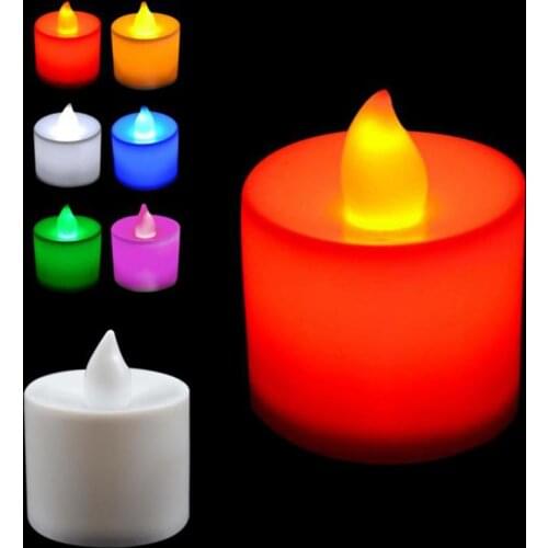 2pcs Flickering Tea light include battery Remote Control LED Candle party birthday candles Operated for Wedding Birthday Party