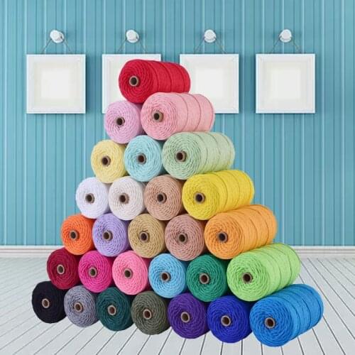 3mm Cotton Baker Twine Rope Cord for Wedding Party Decoration Gift Wrapping DIY Handmade Craft Accessories 200Meters/roll