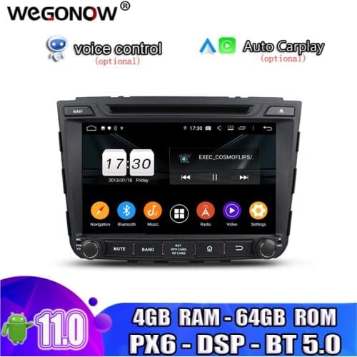 IPS DSP Android 10.0 8 Core 64GB ROM Car DVD Player GPS Map RDS Radio tape recorder wifi BT5.0 For Hyundai Creta IX25 2014-2017