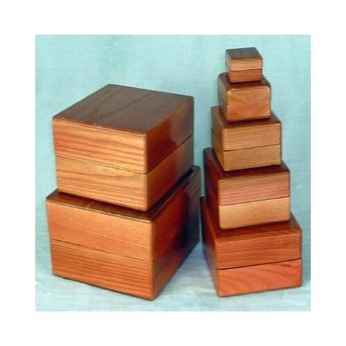 Nest Of Boxes - Wooden,Seven Cases,Magic Tricks,Stage,Close up,Gimmick,Illusions,Prop,Comedy,Magia Toys