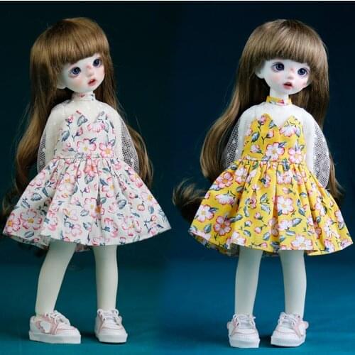 D03-P141 children handmade toy 1/6 BJD.SD Doll Accessories doll clothes Mesh floral skirt 1pcs