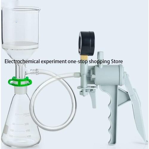 Lab Suction Filtration Device,250ml Buchner Funnel,500ml,Erlenmeyer Flask W/Vacuum Pump