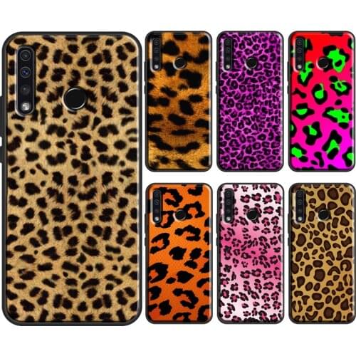 Neon Leopard Pattern Print Soft Cover For Honor 9X 8X 7X 10i 7A 4C 6C 20 Pro 7C 8A 9A 7S 8S 9S 8 9 10X 10 Lite Case