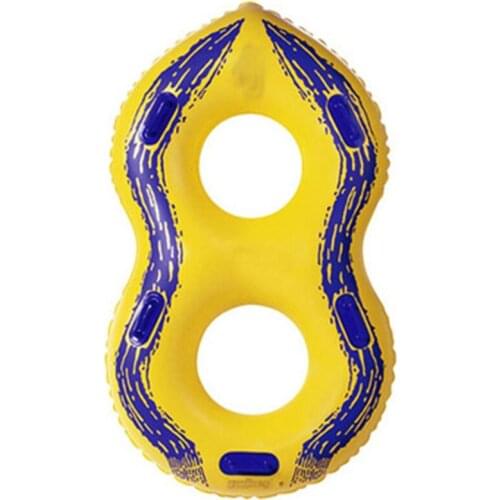 High Quality Inflatable Two People Lovers Couples Swimming Ring Circle Double Swim Rings Pool Float Water Party Game Toys