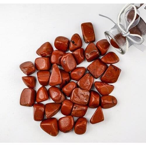 Natural large red jasper stone particles crystal crushed fish tank landscaping flower decoration stone Feng Shui stone