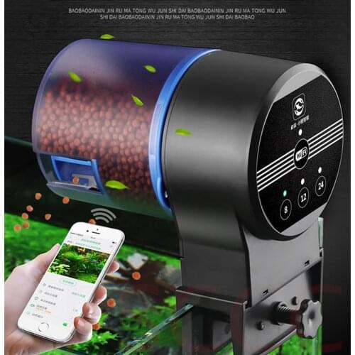 Sunsun WIFI Digital LCD Automatic Fish Feeder Aquarium Tank Pond Auto Fish Feeder Timer Food Feeder Timer aquario alimento Pet