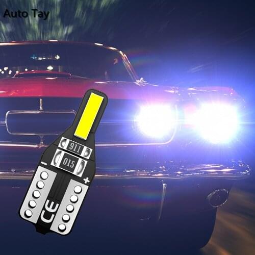 20Pcs T10 Led Canbus W5W Led Bulbs 168 194 6000K White Signal Lamp Dome Reading License Plate Light Car Interior Lights Auto 12V
