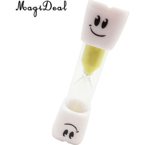 3 Minute Kids Toothbrush Timer Sand Timer for Brushing Childrens Teeth Timing yellow