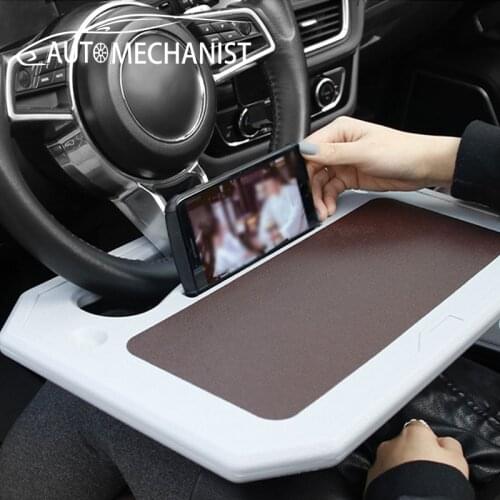 Universal Car Steering Wheel Tray Auto Steering Wheel Shelf Portable Car Laptop Phone Holder Automobiles Dining Table Accessorie