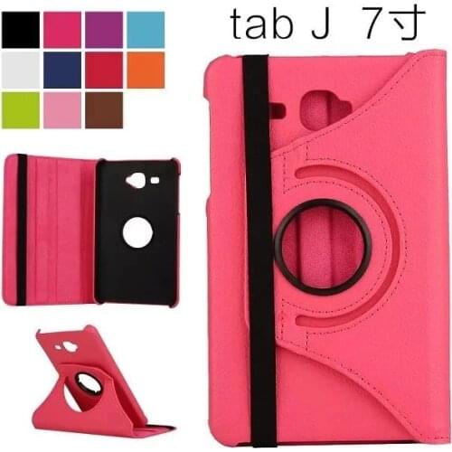 Rotary 360 Degree Rotating Litchi Grain Folio Stand PU Leather Skins Cover Case For Samsung Galaxy J Max T285 T280 7 inch Tablet