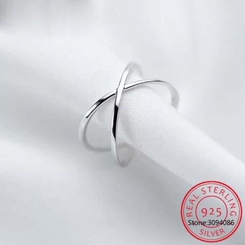 Vintage 925 Sterling Silver Cross Rings for Women Wedding Trendy Jewelry Large Adjustable Antique Rings Anillos De Prata