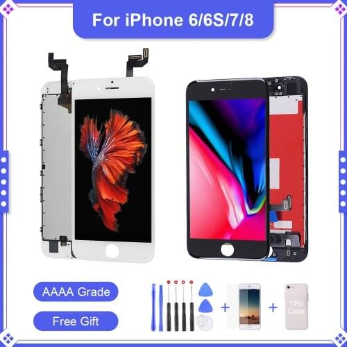 AAA++ EBT LCD Display For Pantalla iPhone 6 6S 7 8 touch Screen replacement LCD Digitizer Assembly for iPhone6 6S 7 8 LCD Screen