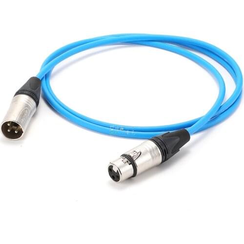 1Pcs CANARE DA202 broadcast grade NEUTRIK digital audio cable 110 ohm AES/EBU XLR male and female balanced cable HiFi