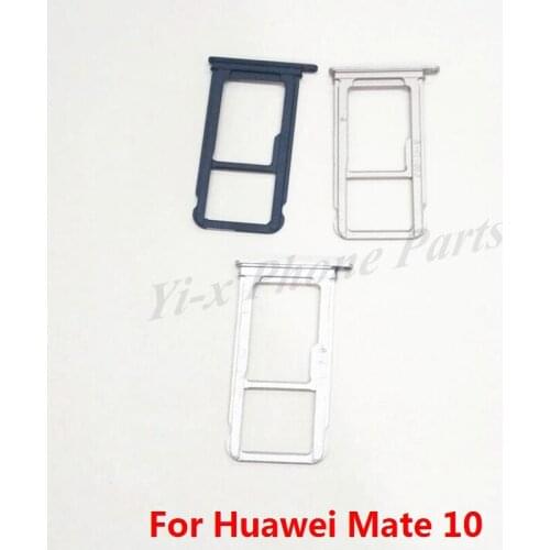 1pcs For huawei mate 10 pro Sim Card Slot Tray For Huawei Mate10 Card Holder SIM Holder Slot Tray Replacement Parts