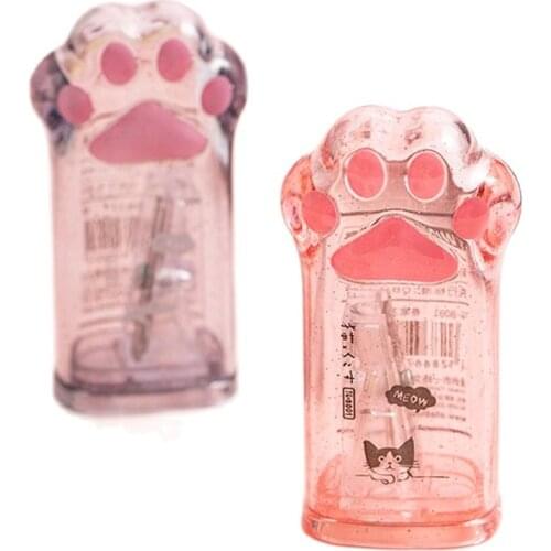 Random 1 PC Cute Cat Paw Pencil Sharpener Kawaii Cat Claw Sharpener School Supplies Stationery Items Student Prize for Kids Gift