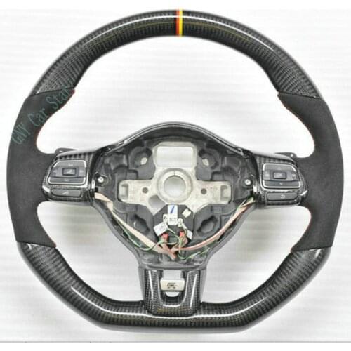 100% Real Carbon Fiber Car Steering Wheel For Volkswagen Scirocco R