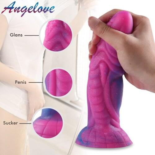 7.5inch Monster Dildo Soft Sexy Huge Penis Female Masturbators Suction Cup Liquid SiliconeDildos Fidget Toys for Women Big Dick