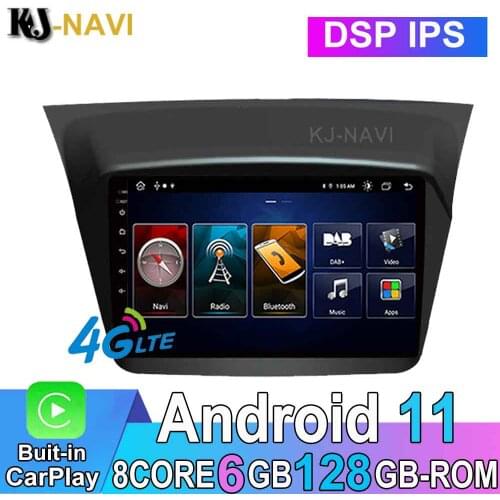 9" 6G-RAM 128G-ROM Android 11 For Mitsubishi Pajero Sport Car Player Radio Stereo Multimedia Navigation GPS No DVD