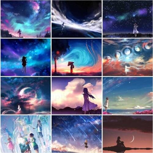 Aurora Polar Lights Scenery 5D Diy Full Square and Round Diamond Painting Embroidery Cross Stitch Kit Wall Art Club Home Decor