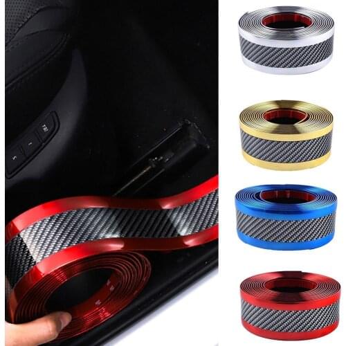 Car Styling DIY Door Sill Pedal Trim Bumper Moulding Strip Protector Edge Guard Anti Collision Strip Car Accessories